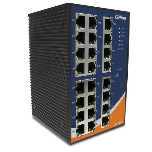 Switch Ethernet gestibile - IES-3240 - Oring Industrial Networking Corp. - 10/100BaseT(X) / 24 porte / di livello 2