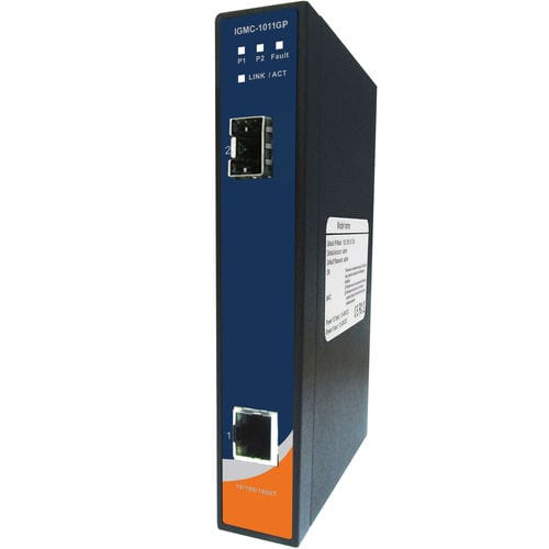 Convertitore di media - IGMC-1011GP - Oring Industrial Networking Corp. - multimediali gigabit / Ethernet / in fibra ottica