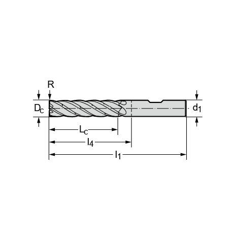 Fresa carburo solido - MD133 - Walter Tools - per spallamento