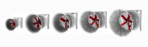 Ventilatore da parete - Multifan - Vostermans Ventilation - assiale / di circolazione di aria / in fibra di vetro