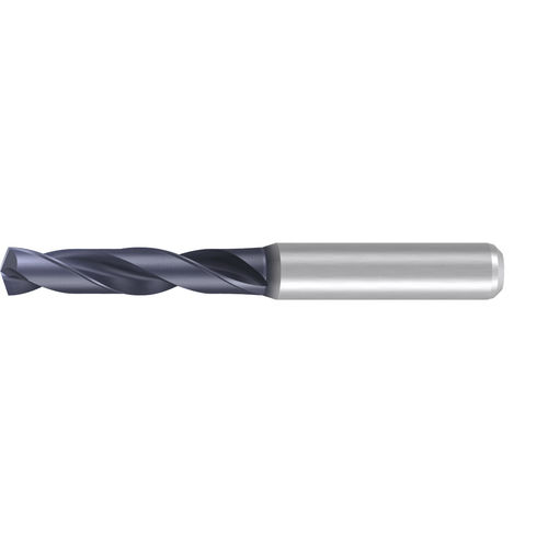 Punta integrale - VHM-EF-DIN 6537K-HA-AK-2FF-TIALN-T14 - EMUGE-FRANKEN - per acciaio / per ghisa / per lega in titanio