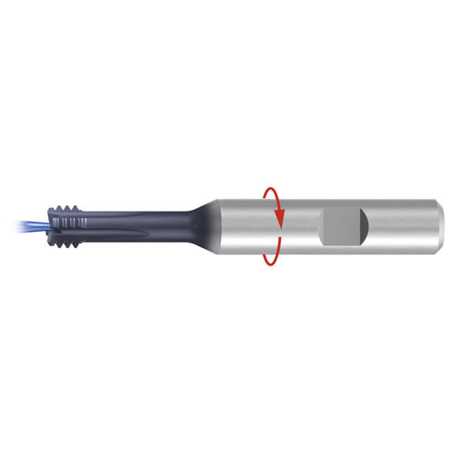 Fresa circolare - ZBGF-H-2xD-IKZ-HB-TiAlN-T3 - EMUGE-FRANKEN - carburo solido / a filettare / per acciaio
