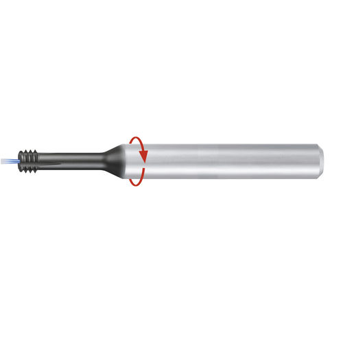 Fresa circolare - ZGF-HCUT-2xD-HA-LH-Rot-TiAlN-T46 - EMUGE-FRANKEN - carburo solido / a filettare / per acciaio