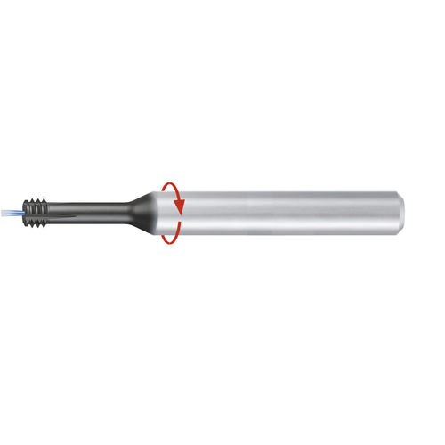 Fresa circolare - ZGF-HCUT-2xD-IKZ-HA-LH-Rot-TiAlN-T46 - EMUGE-FRANKEN - carburo solido / a filettare / per acciaio