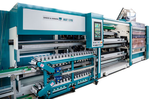 Taglierina ribobinatrice automatica - RST170 - Ghezzi & Annoni - per nastro adesivo