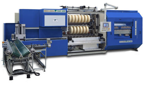 Taglierina ribobinatrice automatica - max. ø 600 mm | FLEX600 - Ghezzi & Annoni - per pellicole plastiche