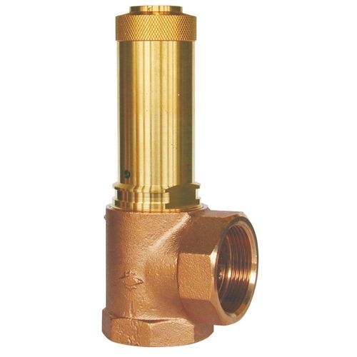 Valvola di sicurezza per aria - 06380 - HEROSE - per gas / in bronzo / in FPM