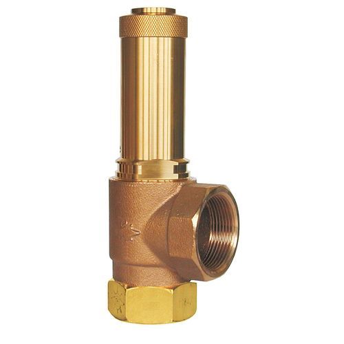 Valvola di sicurezza per aria - 06395 - HEROSE - per vapore / in bronzo / PTFE