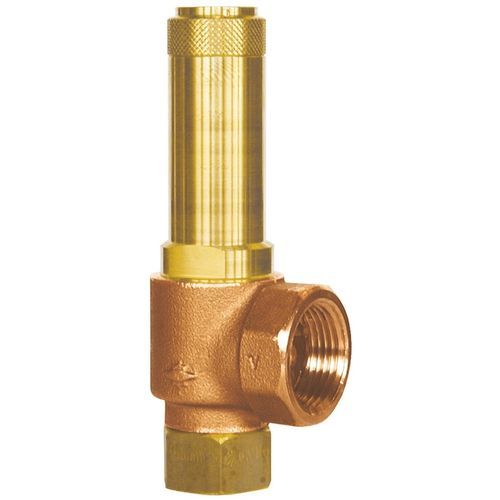 Valvola di sicurezza per gas - 06603 - HEROSE - in bronzo / filettata / a gomito