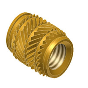 Inserto filettato - TECH-SONIC© - PSM International - zigrinato / in ottone / arrotondato