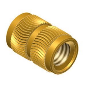 Inserto filettato - HEAT-LOK® - PSM International - in ottone / arrotondato / per termoplastici