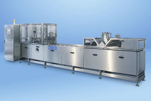 Riempitrice-opercolatrice automatico - 400 Series - Trepko A/S - per bicchieri / per imballaggio preformato / per liquidi