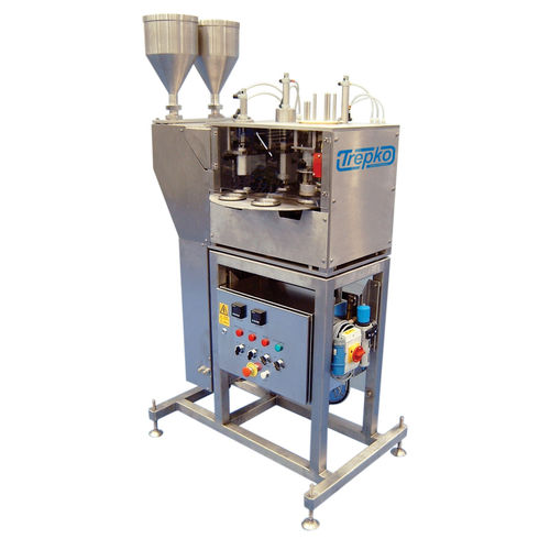 Riempitrice-opercolatrice semiautomatico - 20 series - Trepko A/S - per imballaggio preformato / per liquidi