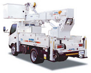 Piattaforma telescopica montata su camion - SH15B - Aichi Corporation - elettrica