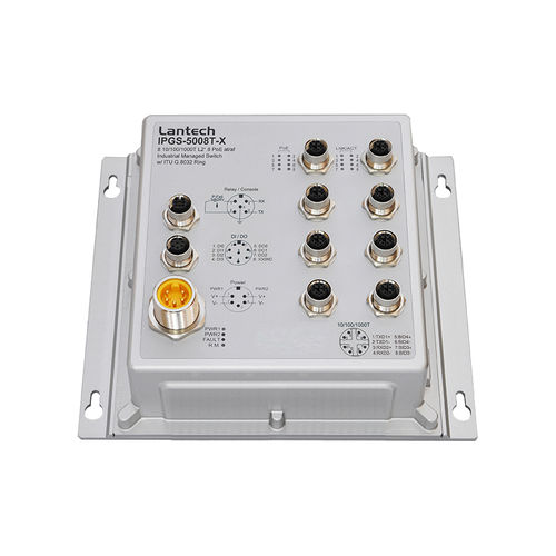 Switch Ethernet gestibile - IPGS-5008T series - Lantech Communications Europe GmbH - 10 porte / Ethernet gigabit / a parete