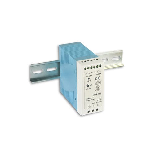Alimentatore elettrico su guida DIN - MDR-40 series - Lantech Communications Europe GmbH - AC/DC / con protezione contro i sovraccarichi / con protezione contro cortocircuiti