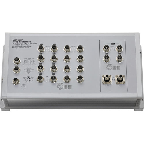 Switch Ethernet intelligente - TPGS-R5616MGFT series - Lantech Communications Europe GmbH - 22 porte / con scatola / a parete