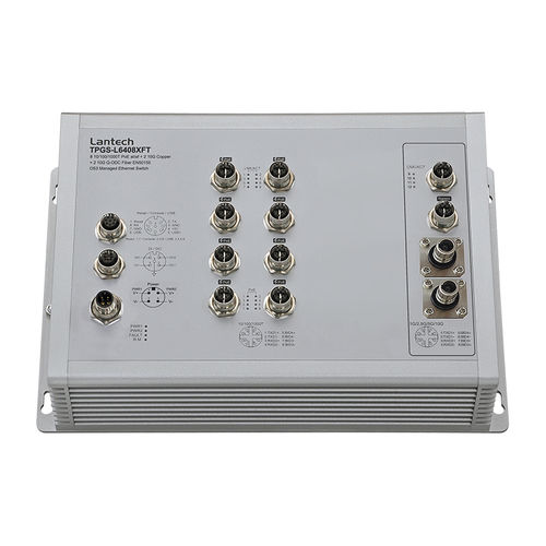Switch Ethernet gestibile - TPGS-L6408XFT series - Lantech Communications Europe GmbH - 12 porte / di livello 2 / di livello 3