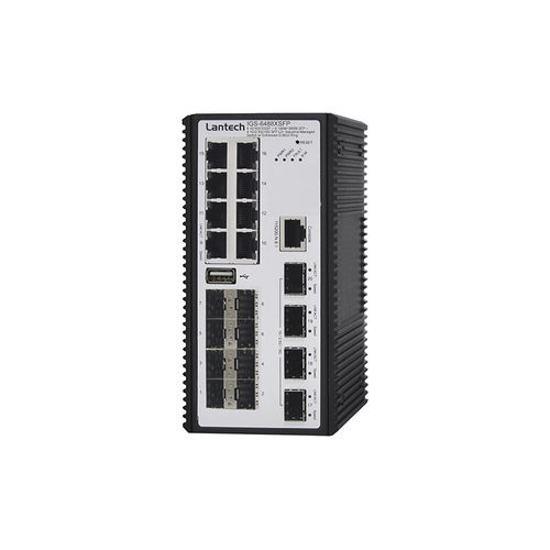Switch Ethernet gestibile - IGS-6488XSFP series - Lantech Communications Europe GmbH - 20 porte / gigabit / su guida DIN