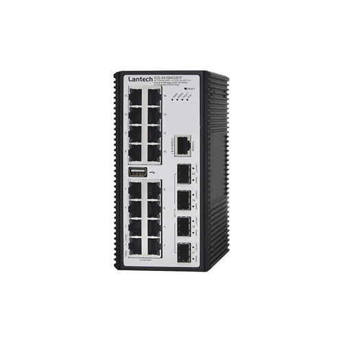 Switch Ethernet gestibile - IPGS-5416MGSFP series - Lantech Communications Europe GmbH - 20 porte / gigabit / su guida DIN