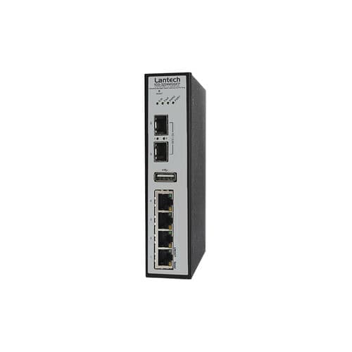 Switch Ethernet gestibile - IGS-3204MGSFP series - Lantech Communications Europe GmbH - 6 porte / gigabit / su guida DIN