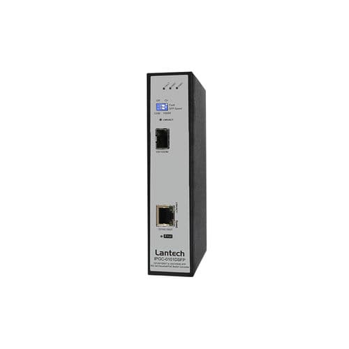 Commutatore convertitore intelligente - IPGC-0101DSFP series - Lantech Communications Europe GmbH - 2 porte / Ethernet / su guida DIN