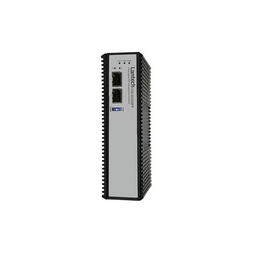 Commutatore convertitore gestibile - IGS-022DSFP - Lantech Communications Europe GmbH - 2 porte / Ethernet / su guida DIN