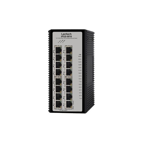 Switch Ethernet non gestibile - IPGS-0016 series - Lantech Communications Europe GmbH - 5 porte / con connessione wirelss / su guida DIN