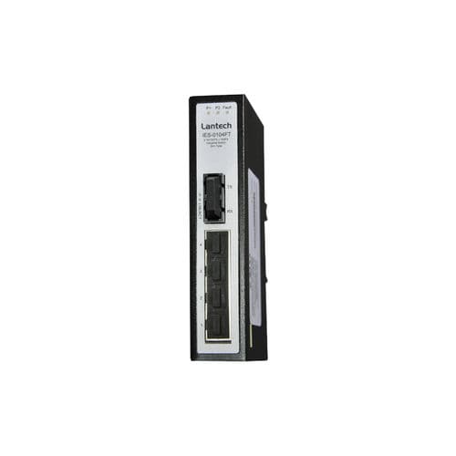 Switch Ethernet non gestibile - IES-0104FT series - Lantech Communications Europe GmbH - 8 porte / su guida DIN / a parete