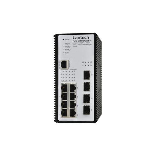 Switch Ethernet gestibile - IGS-3408GSFP series - Lantech Communications Europe GmbH - 12 porte / gigabit / di livello 2