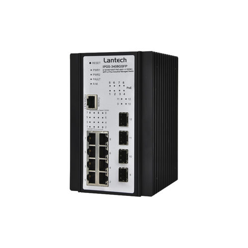 Switch Ethernet gestibile - IPGS-3408GSFP series - Lantech Communications Europe GmbH - 12 porte / gigabit / di livello 2