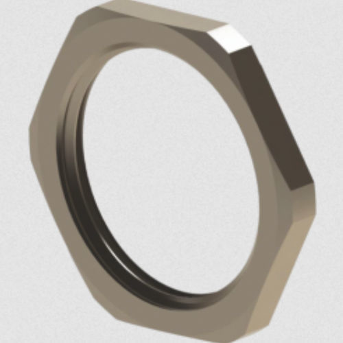 Controdado esagonale - ONBL series - ORTAC - in ottone nichelato / filettato / per pressacavo