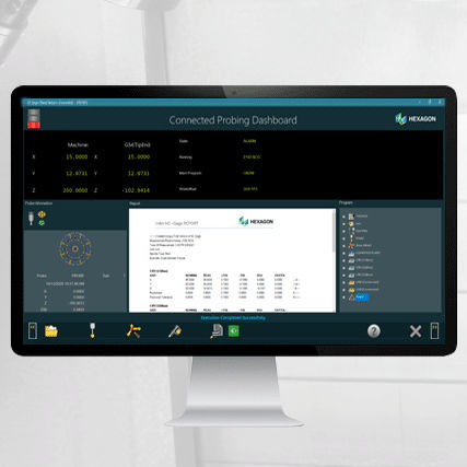 Software di misura - m&h NC Gage - HEXAGON MANUFACTURING INTELLIGENCE - embedded / di processo / Windows