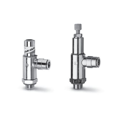 Valvola per controllo di flusso - GSCU, GMCU, GSVU, GMVU, GSCO, GMCO series - CAMOZZI AUTOMATION - a spillo / manuale / per aria