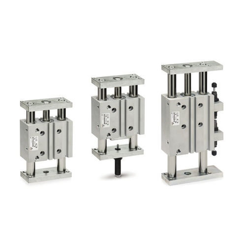 Cilindro con guida integrata - QCTF, QCBF series - CAMOZZI AUTOMATION - pneumatico / a pistone magnetico / a doppio effetto