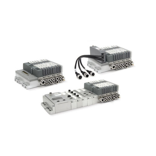 Isola di distribuzione a cassetto - HN series - CAMOZZI AUTOMATION - a comando elettrico / ad azionamento pneumatico / a 2/2 vie