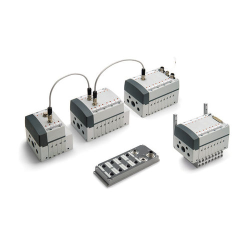 Isola di distribuzione a cassetto - Y series - CAMOZZI AUTOMATION - azionato tramite solenoide / ad azionamento pneumatico / a 2/2 vie