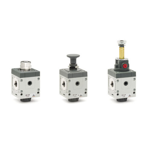 Distributore pneumatico a cassetto - MD series - CAMOZZI AUTOMATION - ad azionamento pneumatico / a comando elettrico / con azionamento manuale