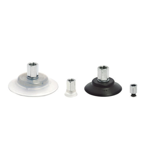 Ventosa arrotondata - VTCF series - CAMOZZI AUTOMATION - piatta / in NBR / in silicone