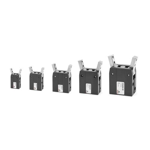 Pinza di presa angolare - CGAN series - CAMOZZI AUTOMATION - pneumatica / a 2 griffe / per pezzo singolo