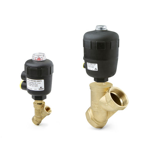 Valvola a pistone - ASP series - CAMOZZI AUTOMATION - a comando pneumatico / di controllo / per acqua calda