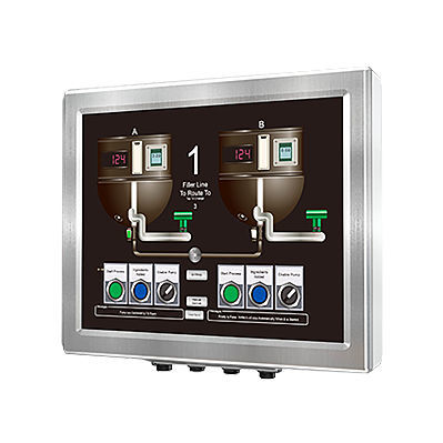 Monitor TFT-LCD - ADM-5817AX - Arista - con touch screen resistivo a 5 fili / industriale / di stoccaggio