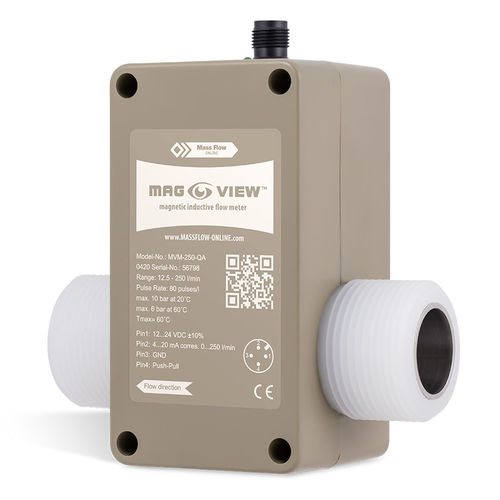 Misuratore di portata elettromagnetico - MVM-250-QA - Mass Flow ONLINE BV - magnetico / induttivo / volumetrico