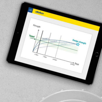 Sistema di monitoraggio di temperatura - Concremote - DOKA - per infrastrutture / di monitoraggio / del processo di cementificazione