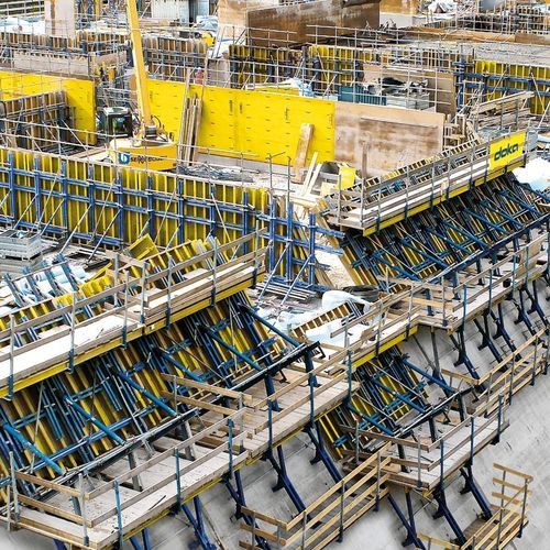 Cassaforma a ripresa - Sperrenschalung - DOKA - a telaio / per getti contro terra / per getto diga