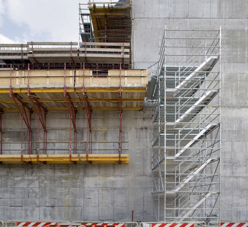 Scala dritta - MP - PILOSIO - in alluminio / con barre / da cantiere