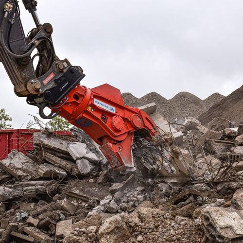 Cesoia da demolizione rotativa - FU series - WIMMER Hartstahl GmbH & Co KG - idraulica / per escavatore