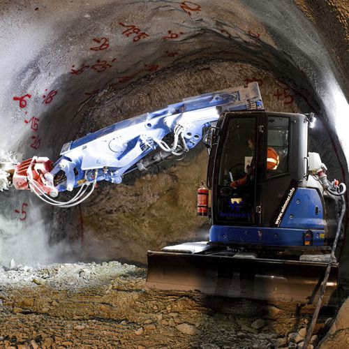 Escavatore intermedio - eBadger - WIMMER Hartstahl GmbH & Co KG - cingolato / elettrico / diesel