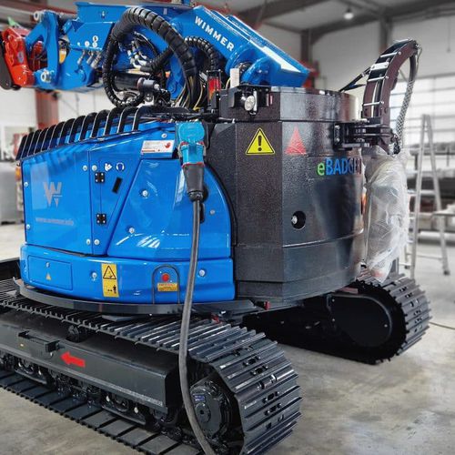 Miniescavatore - e-Badger - WIMMER Hartstahl GmbH & Co KG - cingolato / elettrico / diesel