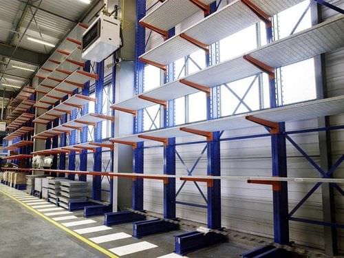 Scaffalatura cantilever - 400 - 1 400 kg - duwic - regolabile / per carichi pesanti
